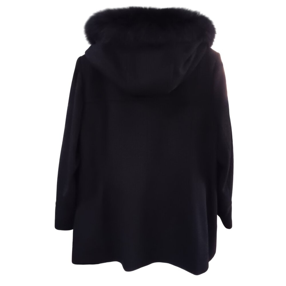Kristen Blake  Fox Fur Trimed Hood Jacket Coat NWT 1X - Picture 2 of 9